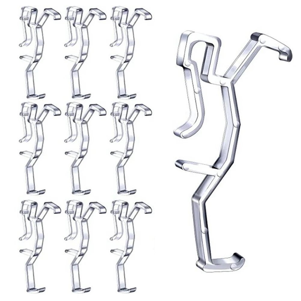 Clear Plastic Valance Clips, Retentor Oculto, Clipe Titular para Janela Blind Valance, Faux Horizontal e Cortinas De Madeira Peças