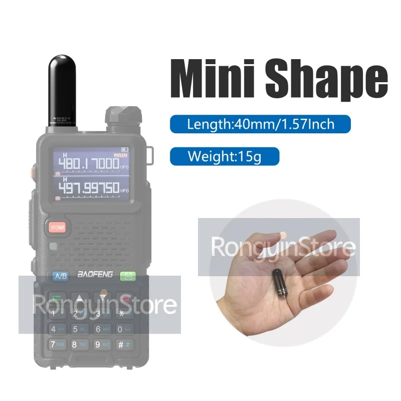 NA-805 antenne talkie-walkie VHF/UHF UV-5R MINI antenne 4CM SMA-femelle pour Kenwood Quansheng Baofeng accessoire de remplacement Radio