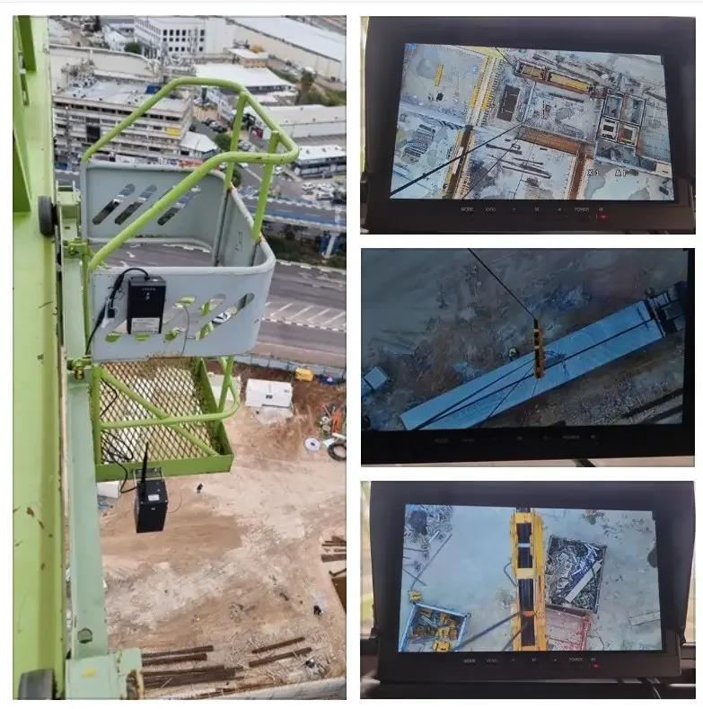 防水 30 X 光学ズーム ワイヤレス建設タワー クレーン カメラシステム、磁気バッテリー パック付き