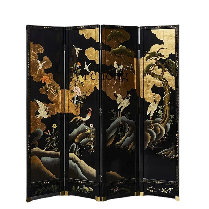 

Niche Accordion Partition Living Room Partition Classical Tea Room Entrance Decoration Covering Folding