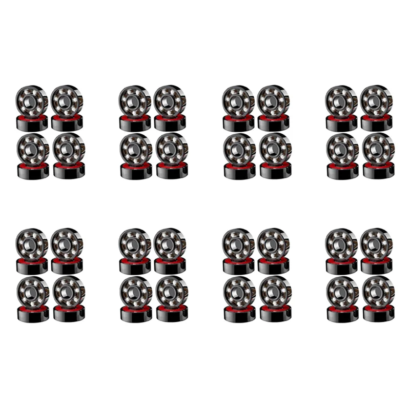 

64 Pcs Bearings High Speed Wear Resistant For Skate Skateboard Wheel
