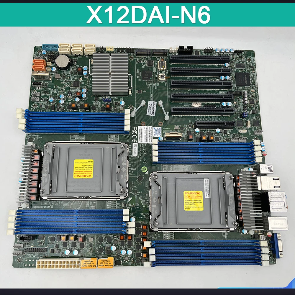 

Материнская плата для рабочей станции Supermicro LGA-4189 DDR4, поддержка 3-го поколения для масштабируемых процессоров Xeon PCI-E 4,0 M.2 X12DAI-N6