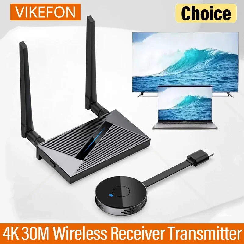 4K 5G 30M Wireless HDMI Extender Video Transmitter and Receiver 4K Screen Share Switch for PS4 Camera PC To TV Monitor Projector