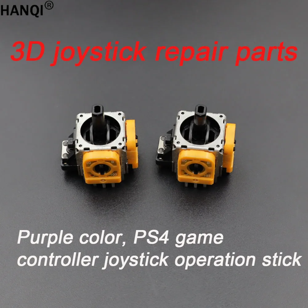 1-2 Stück PS4 Joystick - Puoya Gelbe Farbe, Spielcontroller-Joystick-Bedienungsstick, 3D-Joystick