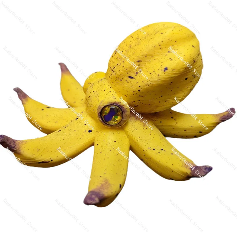 

OCTOPUS BANANA Banana Octopus Creative Home Resin Ornament Pastoral Ornament