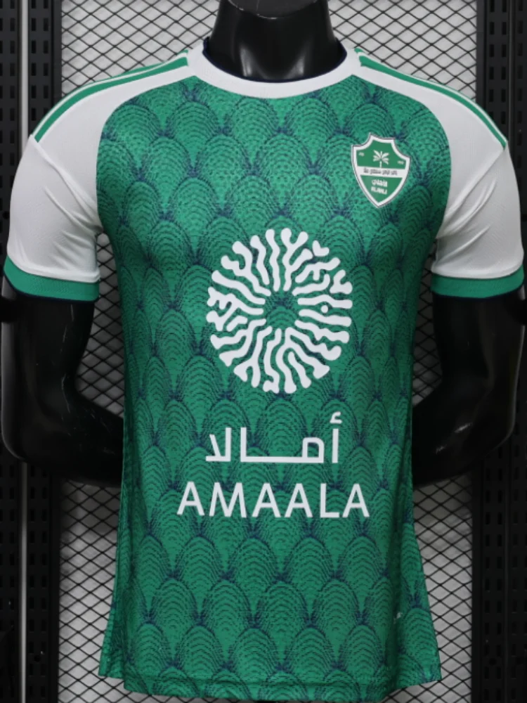 26-27 Al Ahli Saudi 3D-Druck Eltern-Kind Fußball Sommer- und Herbst Herren- und Damen-Freizeit-Schnelltrocknendes Fußball-T-Shirt