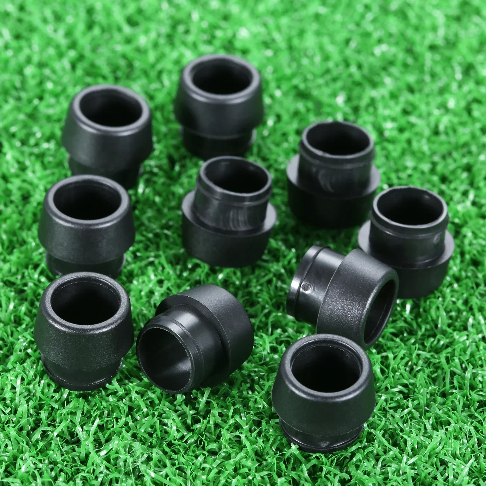 10Pcs Black Soft Plastic Golf Ferrules for G410 G35 Shaft Sleeve Adapter Tip 0.335/0.350/0.370 Golf Club Shafts Accessories
