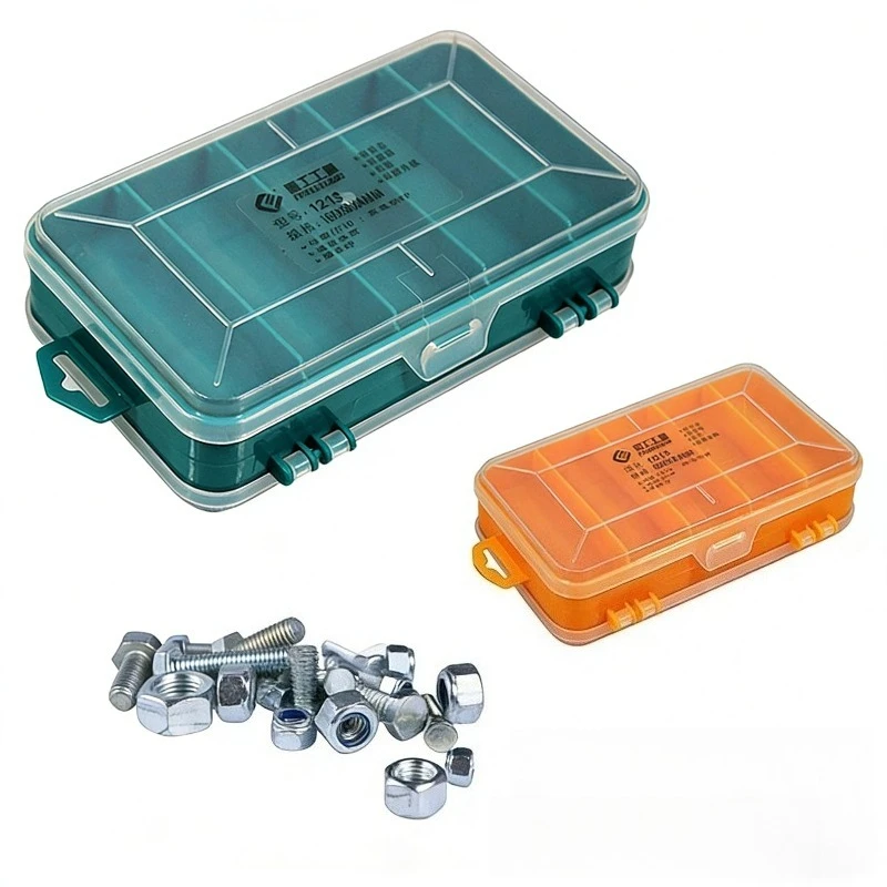 Double Sided Parts Storage Box Multifunctional Plastic Storage Toolbox Large Capacity Rectangular Jewelry Box Classification