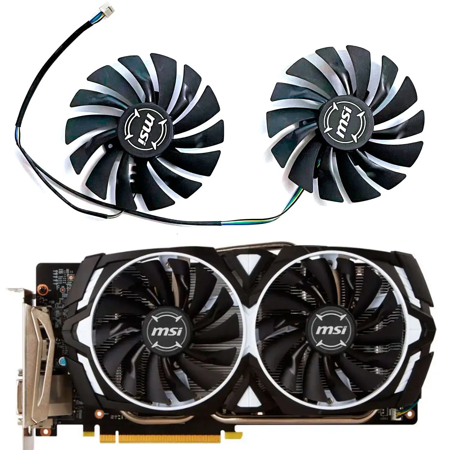 

Brand new ball cooling fan 4PIN 95MM PLD10010S12HH suitable for MSI Geforce GTX 1080TI 1080 1070TI 1070 1060 Armor graphics card