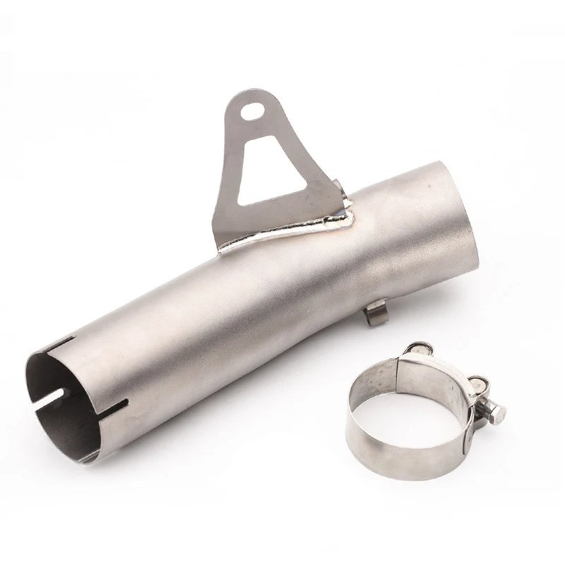 For S1000RR 2009 - 2016 Motorcycle Modified 60mm Muffler Stainless Steel Exhaust Middle Link Pipe