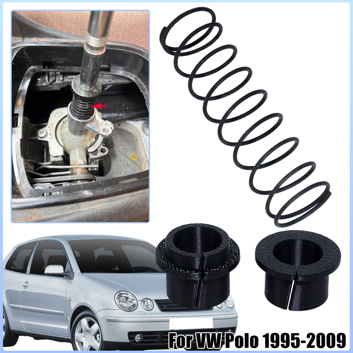 Solid Gearstick Lever Shifter Shaft Bushing Kit For VW Polo 1995-2009 Reverse Gear Shifting Issue Fix Manual Gearbox Spare Parts