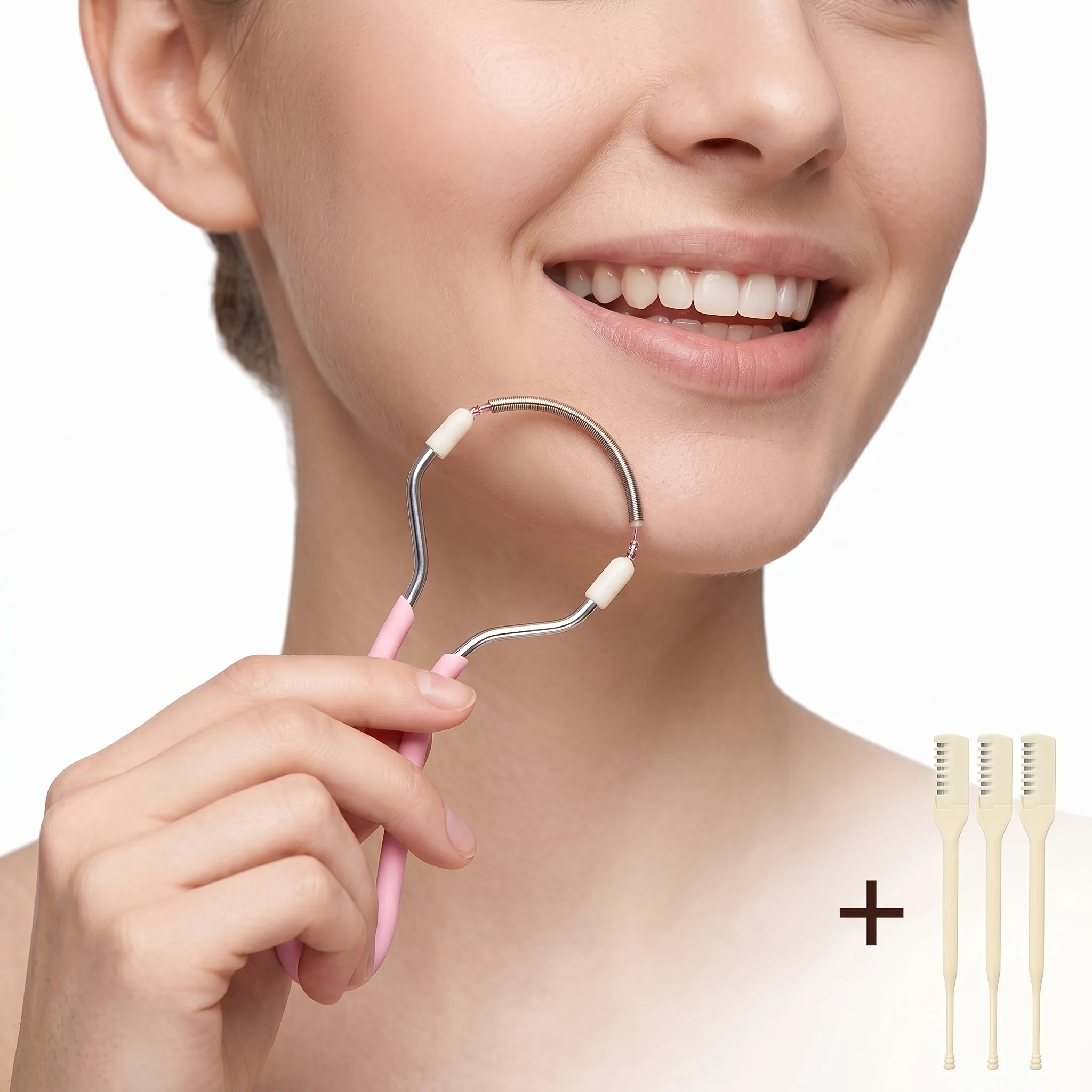 1Piece facial hair remover, spring hair removal tool, female lip facial shaver, facial beard and leg hair universal artifact