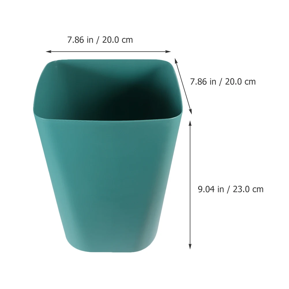 

2 Pcs Square Trash Can Outdoor Cans Household Wastebasket Plastic Baskets for Home Office Bin