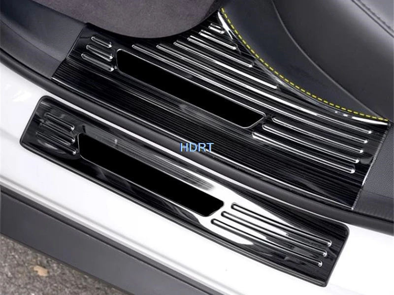 Car Styling For MG4 Mulan 2022 + Rear Bumper Plate Protector Door Sill Frame Trunk Guard Welcome Pedal Cover Tread Plate Trim