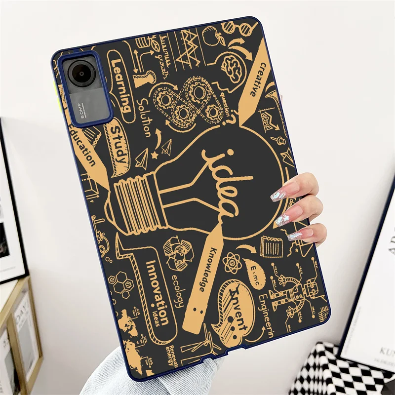 Capa Dura Matte para Xiaomi Pad 6, Lua Abstrata, Caminhada Pintura, Xiaomi Mi Pad 6, 6S Pro, 12.4 Case, Redmi Pad SE, 2023