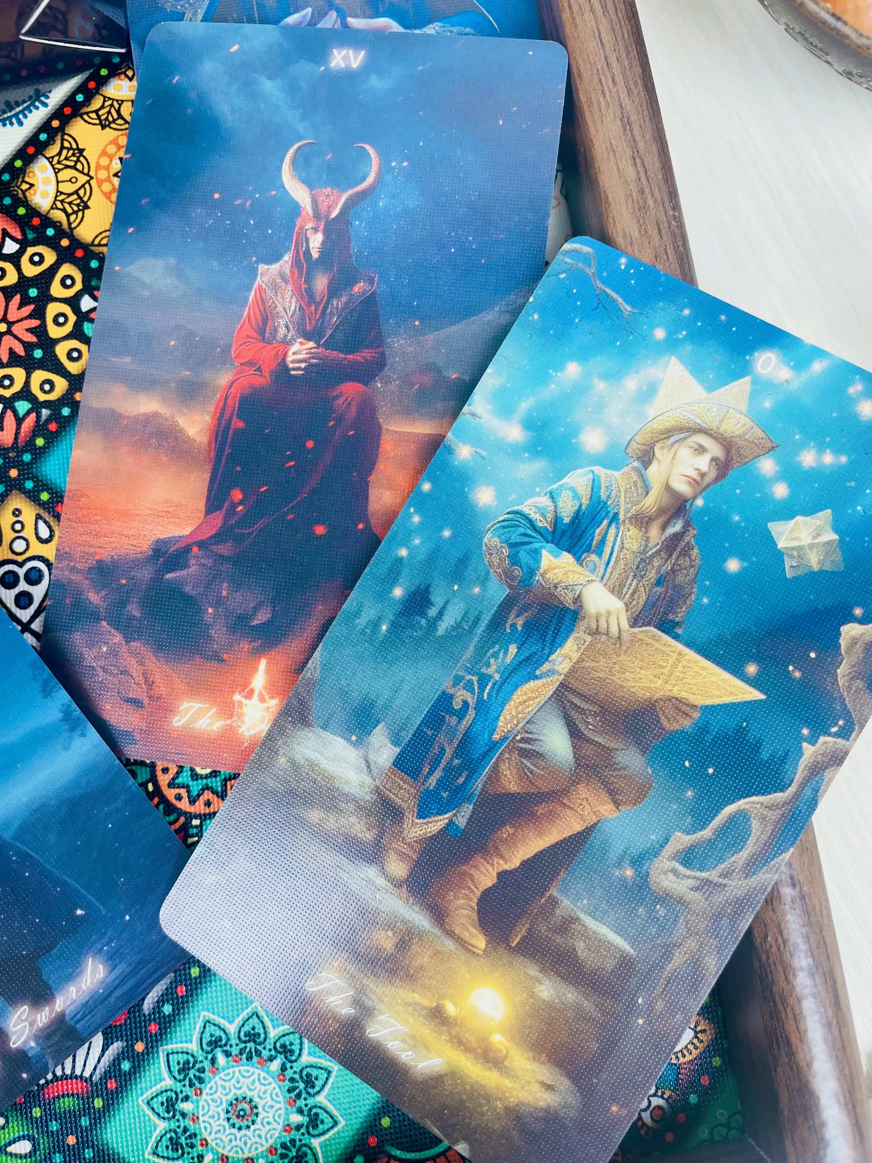 Cartas de Tarot de cielo estrellado profesionales genuinas, baraja de adivinación en inglés, francés, español, ruso, Oracle 78 para principiantes,