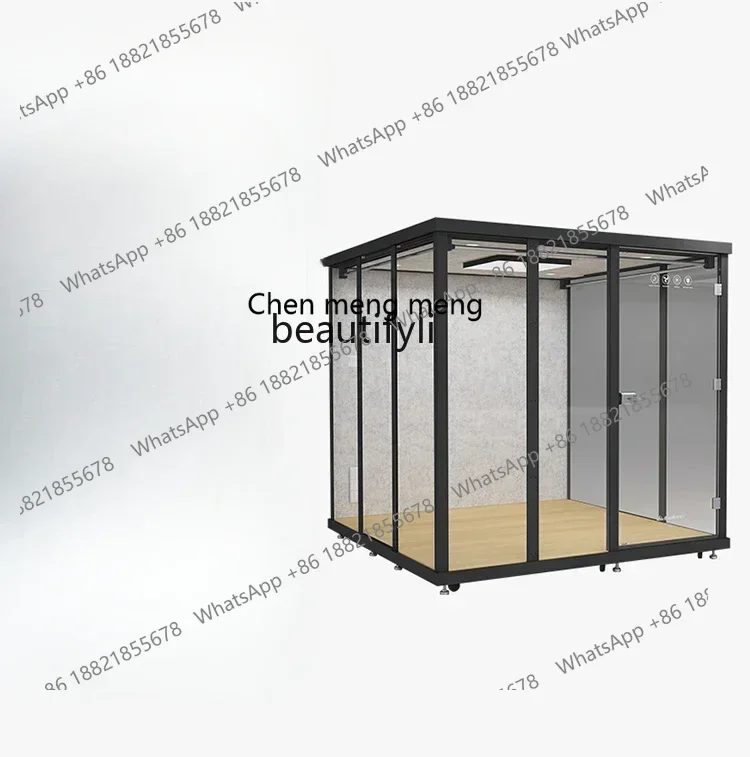 ห้องเก็บเสียง Z189 A17 A17 สำหรับใช้ในบ้าน ห้องเก็บเสียงแบบเคลื่อนย้ายได้ สำหรับกลอง เปียโน สำนักงาน หรือโทรศัพท์  ทำจากกระจก