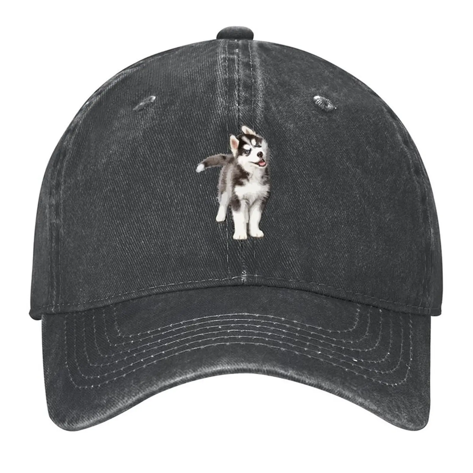 

Pomsky Portrait - Pomsky Lover Gift - Cute Puppy Baseball Cap Dropshipping |-F-| summer hat Hat men Elegant Women's Hats Men's