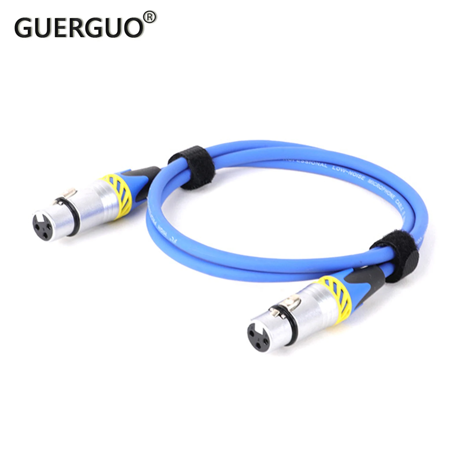 

Microphone Cable XLR to XLR Patch Cable, 3Pin XLR Female to Female Mic Colorful Cable Patch Cord with Oxygen-Free Copper 0.3-15M