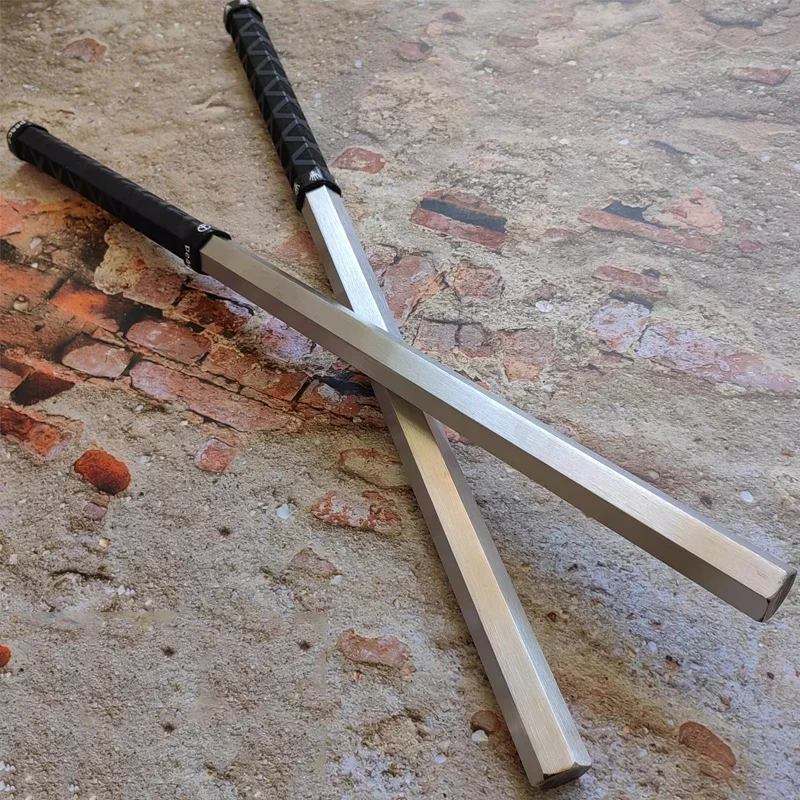 1PCS 50cm Outdoor Tragbare EDC Short Stick Edelstahl Solide Integrierte Stahl Auto Notfall Fenster Brechen Werkzeug