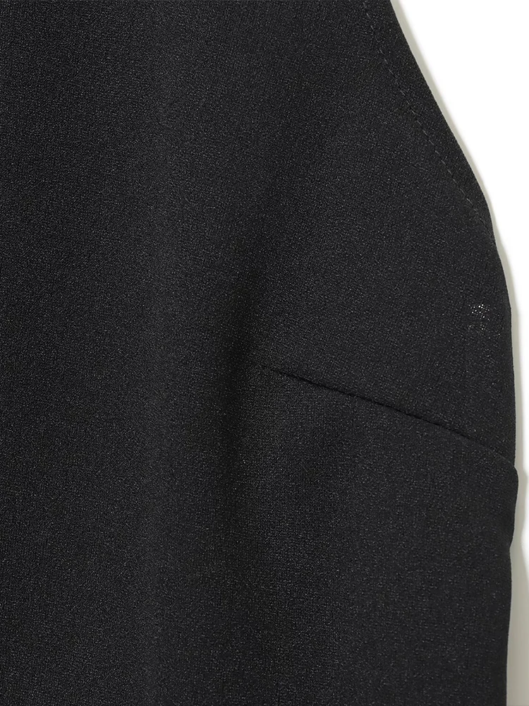 النمط الأوروبي والأمريكي الخريف موضة جديدة مثير الملابس النسائية السوداء ضئيلة عارية الذراعين الدانتيل الرسن الرقبة الأعلى