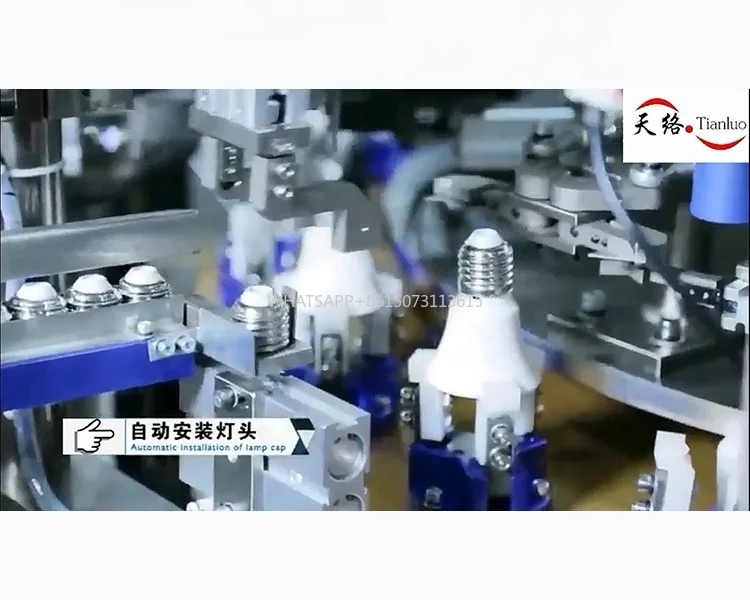 Fully Automatic Device Custom Shenzhen Supplier LED Bulb Assembly Machine Lamp Robot Production Line Equipment Machinery
