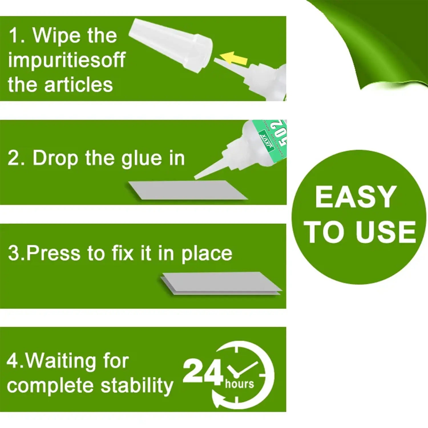 10 قطعة 502 غراء فائق فوري سريع الترابط Cyanoacrylate لاصق جلد مطاط خشب معدني مثالي للفجوة الصغيرة غراء سائل رقيق