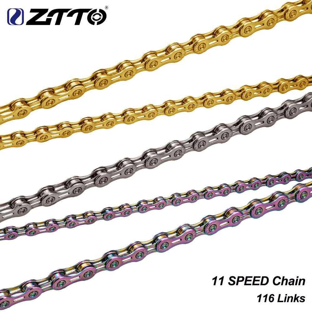 ZTTO 11 Speed Chain MTB Road Bike 11s 22s 33s Chain High Quality Durable Light Chain 116 Links Master Link Missing Link Current