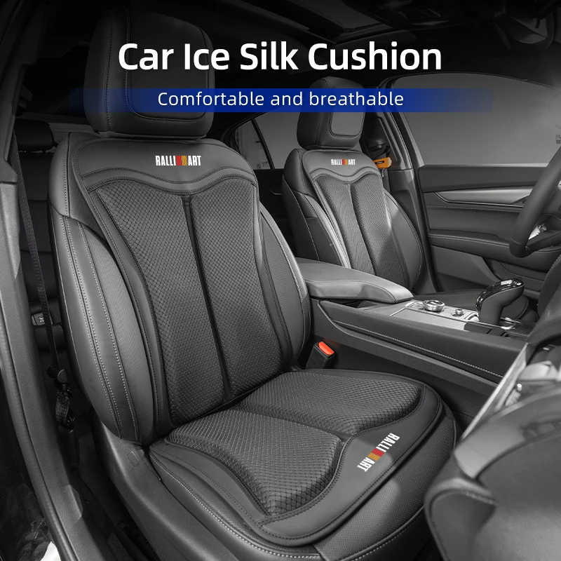 Car Seat Ice Silk Cushion Backrest Seat Protector Cover Accessories For Mitsubishi Lancer ASX Pajero Mirage Attrage Xpander Outl