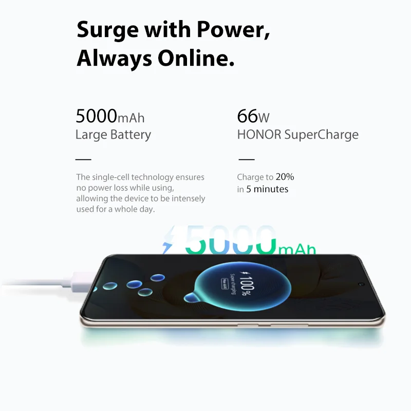 Imagem -04 - Honor-supercharger 90 5g com Câmera Ultra Clara de 200mp Snapdragon Gen Duração da Bateria 5000mah 66w 67 Polegadas 120hz Amoled Versão Global