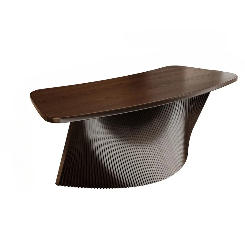 

Итальянский минималистичный современный домашний стол, стол для босса, чайный столик специальной формы, письменный стол, веерообразный стол для каллиграфии