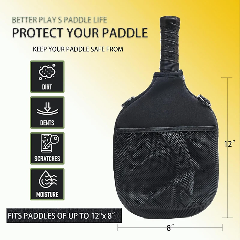 New Pickleball Racket Multi-functional Crossbody Bag Men And Women Featherboard Storage Net Bag Beach Racket Sports Shoulder Bag