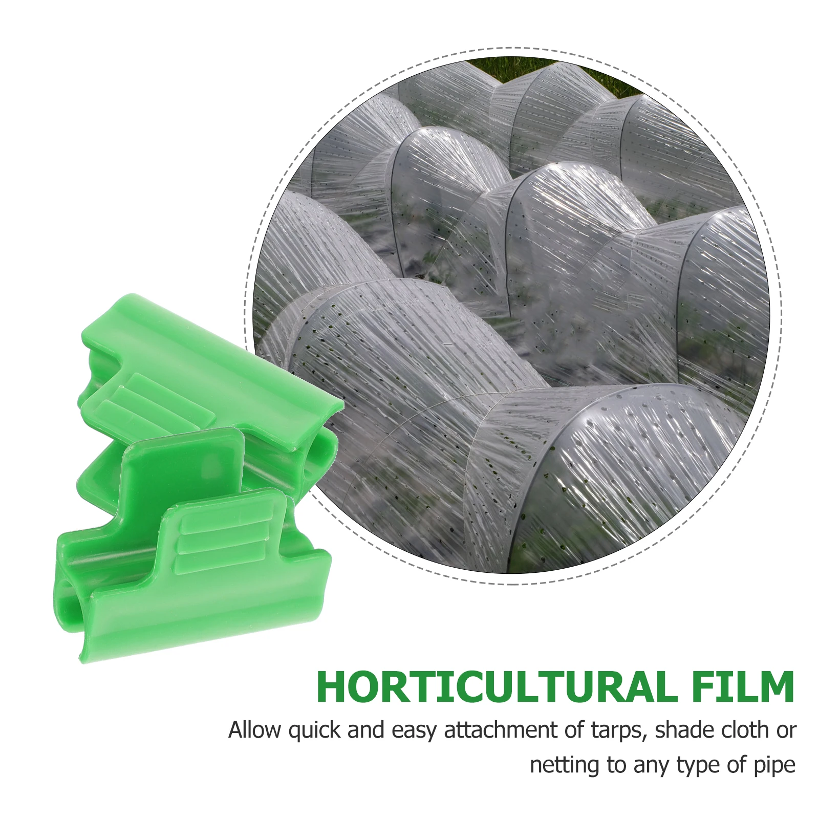 

50pcs 11Mm Greenhouse Plastic Clamps For Pvc Pipes Tarps Shade Cloth Netting Frame Heavy Duty Garden Tool Garden Supplies