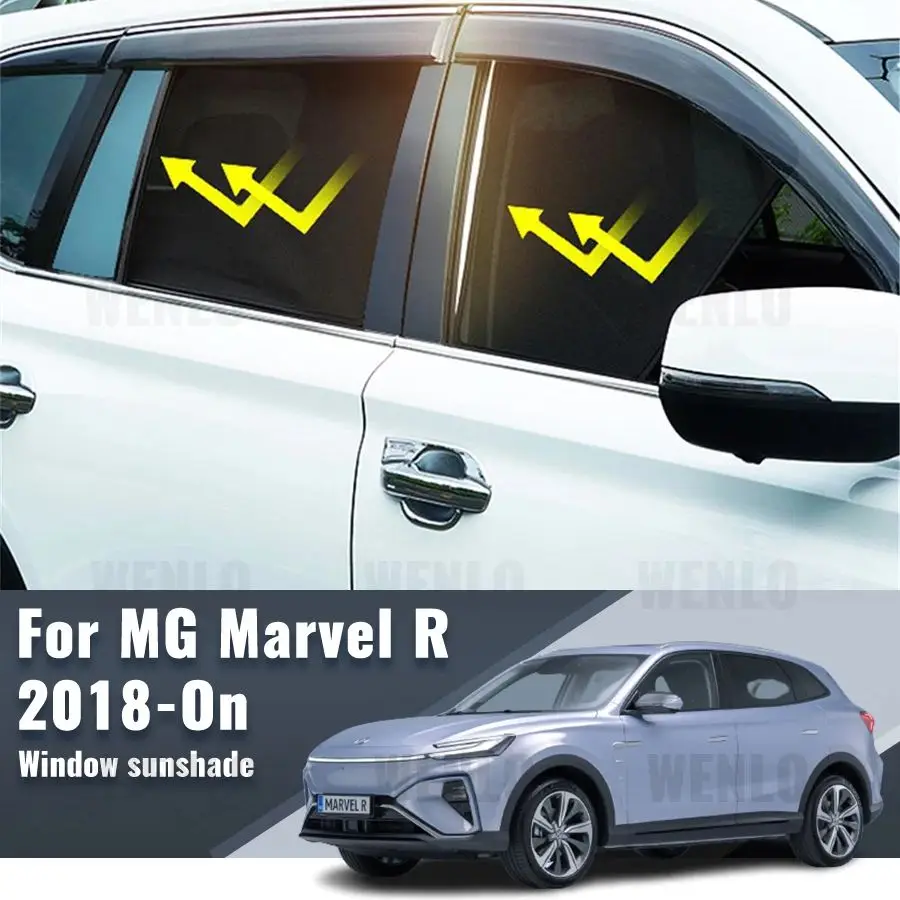 

For MG Marvel R 2018-2024 MarvelR Car Curtain Window Sunshade Covers Magnetic Sun Shade Visor Solar Auto Accessories