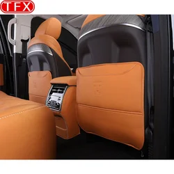 For GWM Tank 500 Great Wall 2022-2024 Car PU Leather Anti Kick Mat Pad Anti-kick Protector Mats Seat Back Protector Accessories