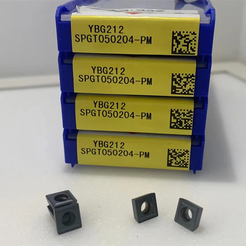 SPGT050204-PM YBG212/SPGT060204-PM YBG212/SPGT07T308-PM YBG212/SPGT090408-PM YBG212 ZCC.CT u-drill CNC carbide sisipan 10 buah/box