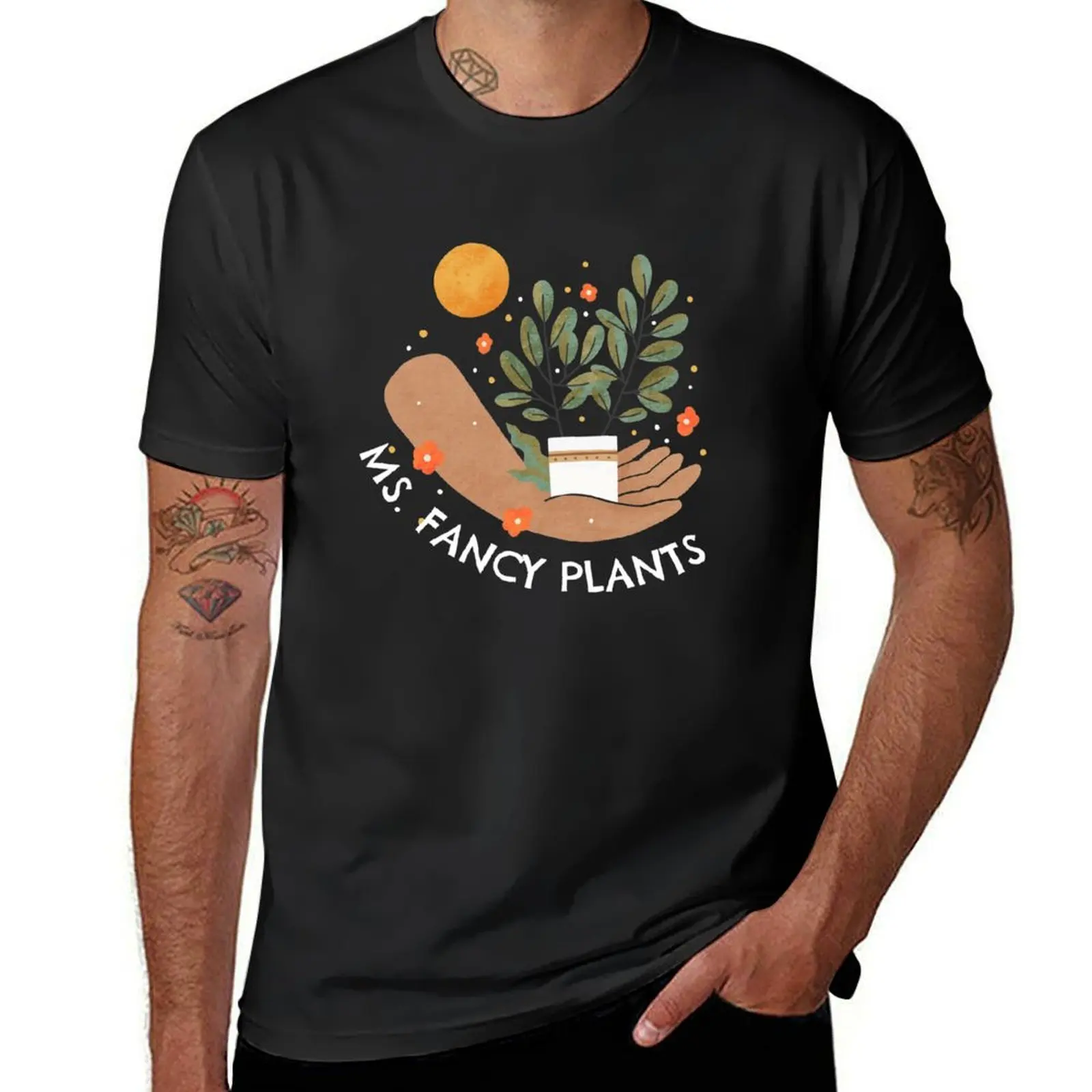 

Ms. Fancy Plants - witty design for plant lovers T-Shirt custom t shirt Short sleeve tee t shirt men