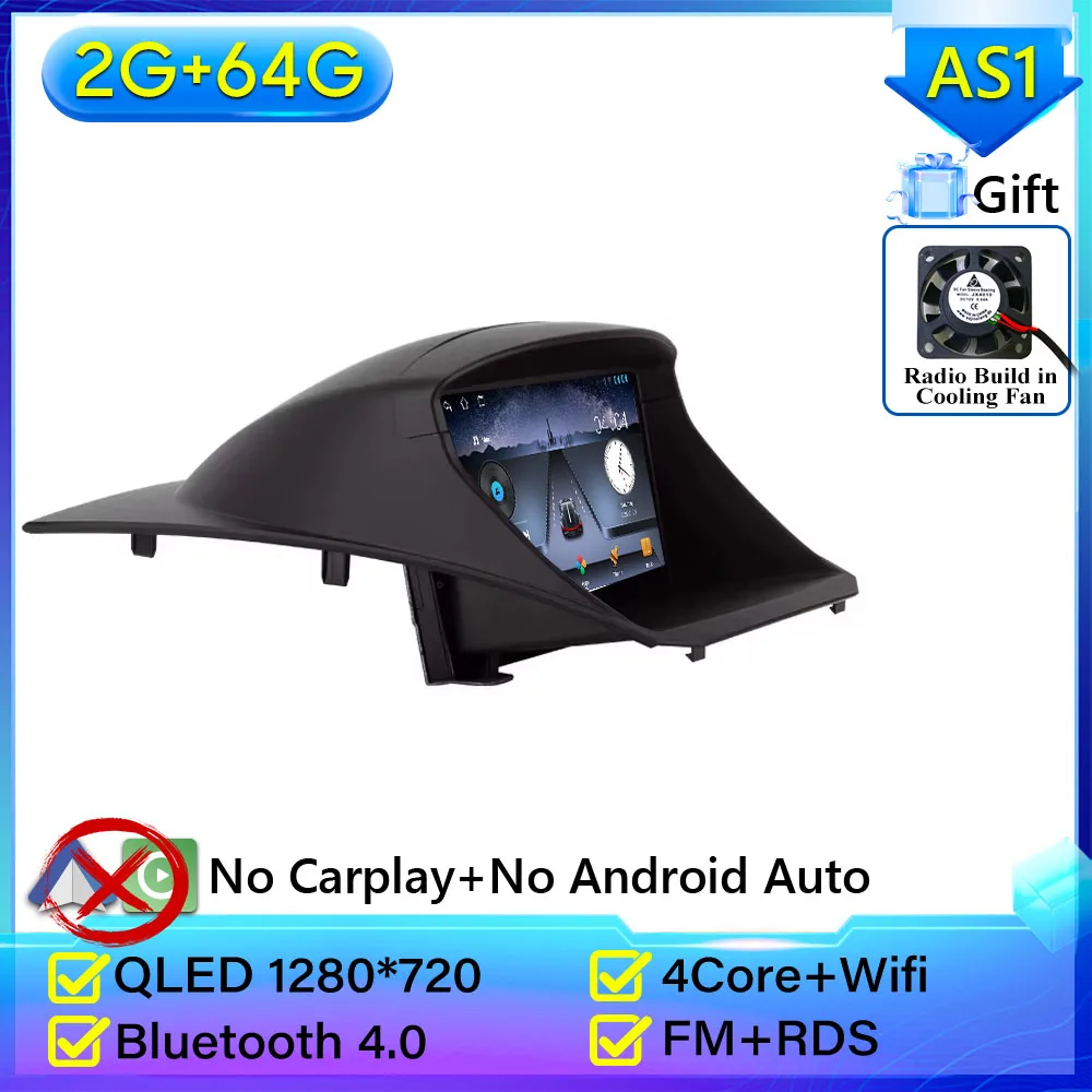 Android 16 autoradio voor Ford Fiesta 2009 - 2017 GPS navigatie Android Auto Carplay Wifi video stereo scherm 4G geen 2din