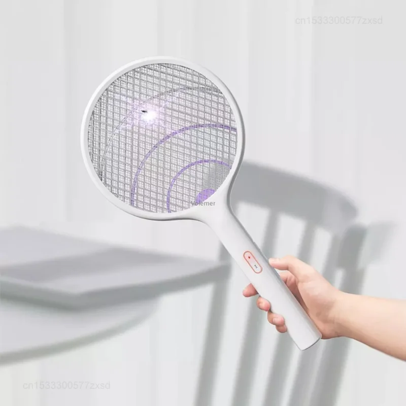 Xiaomi-Qualitell Elétrica Mosquito Swatter, Recarregável, Conveniente, Portátil, Montagem na parede, 2 em 1, Inseto, Fly Killing, Repeller, Novo