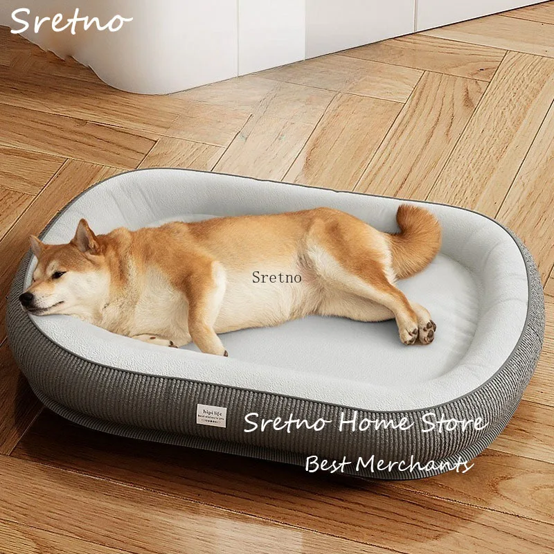 

SRETNO Big Dog Beds Thick Dog Kennel Autumn and Winter Dog Sleeping Large Medium Pets Big Cushion Mats Cats Bed cama para perros