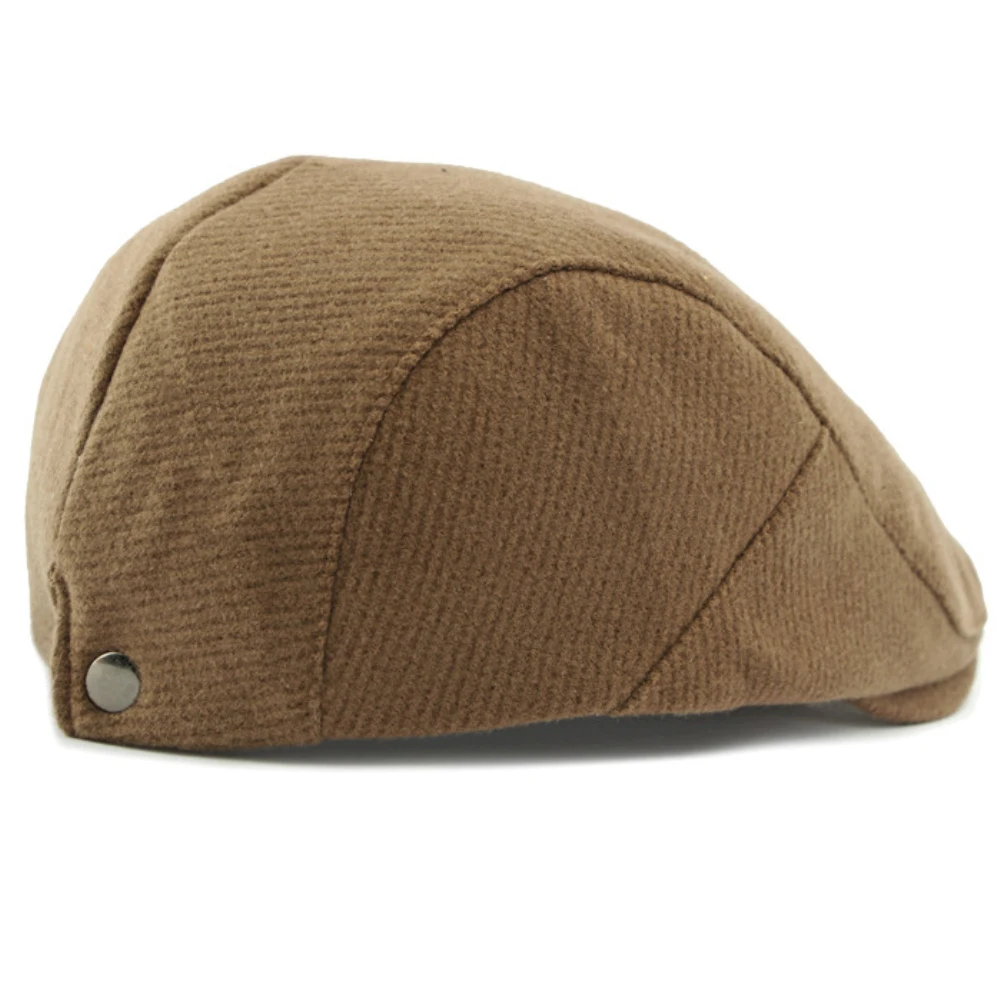 HT4949 القبعات الخريف الشتاء قبعات صوف للرجال النساء الرجعية الفنان الرسام قبعة بيريه الذكور الإناث اللبلاب قبعة مسطحة قابل للتعديل قبعة بيريه