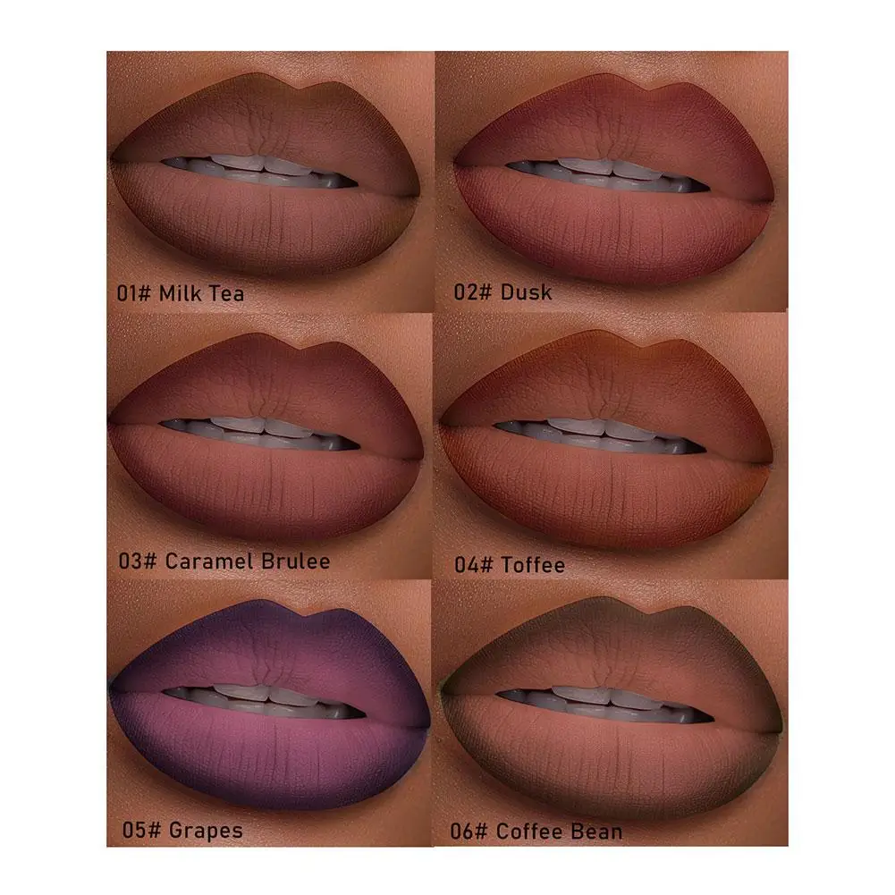 Velvet Lipstick Smooth Lip Liner Pen Makeup Smudge-Proof Contouring 3D Lip Stick Pencil Nude Brown Waterproof Lip Tint Cosmetic