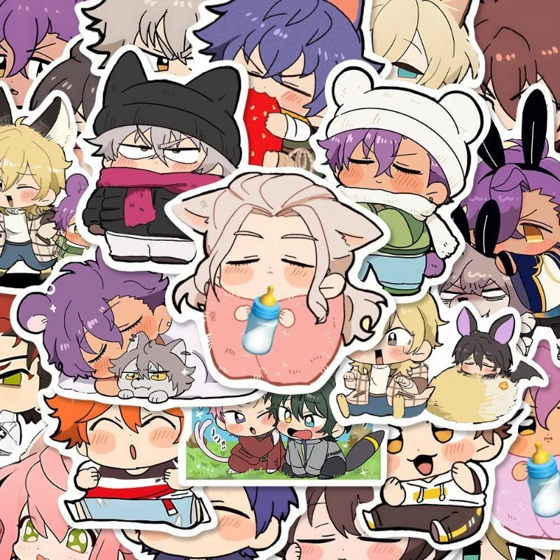 Ensemble Stars Sticker Anime Waterproof Sticker Cartoon Cute Student Stationery Children School Supplies Decorative Friend Gift