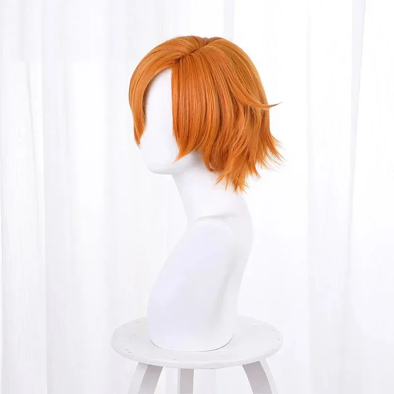 

Аниме Сасаки для Мияно, парик для косплея, оранжевые короткие волосы, аксессуары для косплея Сасаки и Мияно, зажимы для ушей, серьги для Carniva CXHGF5