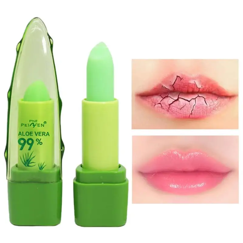 

ALOEVERA Temperature Change Color Jelly Lipstick AloeVera Lip Balm Long Lasting Moistourizing Nutritious Lip Balm Lip Care