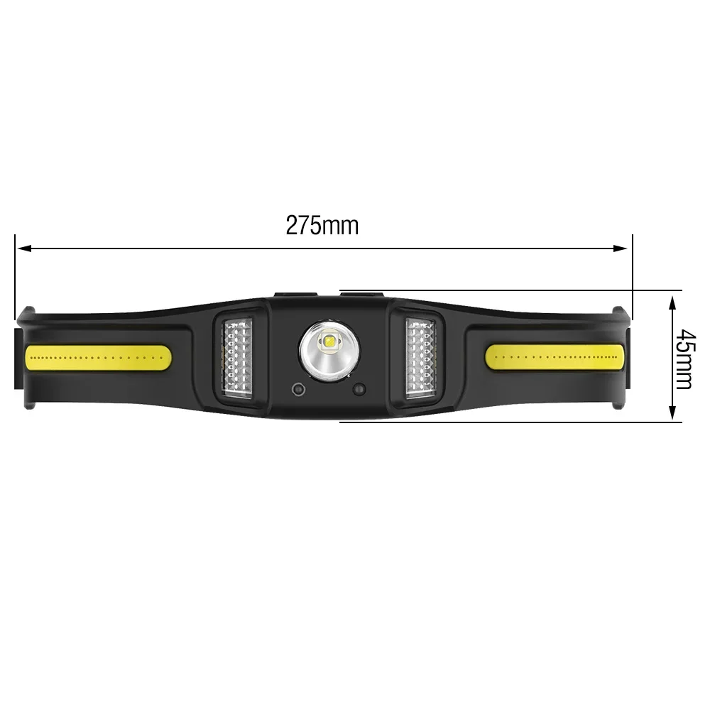BORUiT GT30 650LM Motion Sensor LED Headlamp Type-C Rechargeable 1000mAh Work Light Headlight Waterproof Camping Head Torch view 6