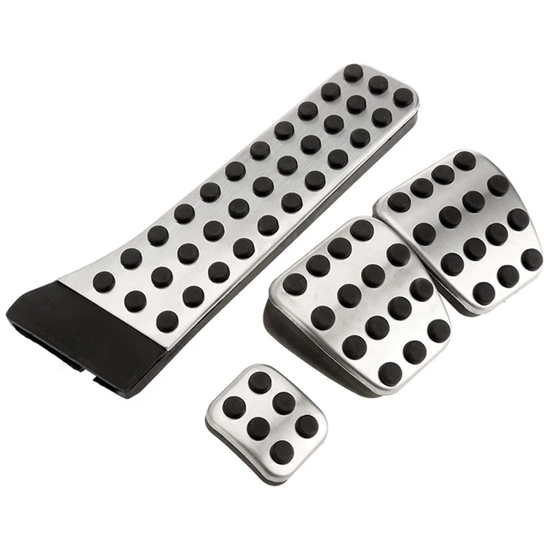 16Pcs Stainless Steel Pedal For Mercedes-Benz W202 W203 W204 W124 W210 W211 W212 W218 X204 R172 R231 C E CLS Glk SLK