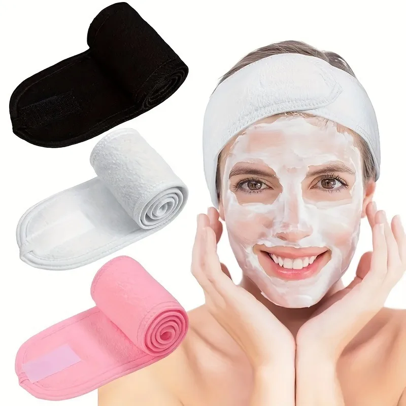 Women's Adjustable Wide Headband - Great Cosmetic Accessory for Yoga, Sports, Spa, Bath, Shower, Makeup and Face Wash Convenient