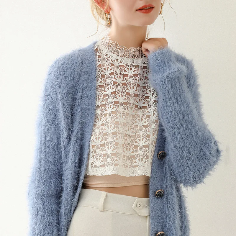 Elegant Lace Floral False Collar Womens Stand Half Shirt Detachable Collar Removable Decorative Collar For Girls Sweaters
