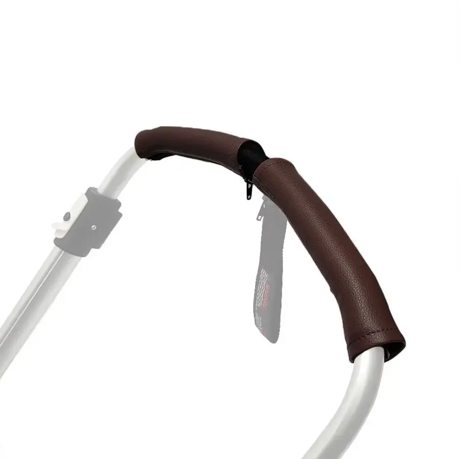 غطاء مقبض عربة الأطفال مناسب لـ Bugaboo Bee3 Bee5 Bee + ملحقات عربة الأطفال غطاء مسند الذراع بسحاب من جلد البولي يوريثان حافظة واقية